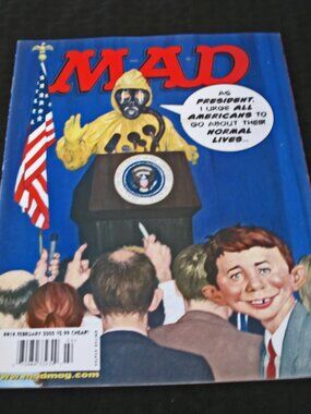 Mad Magazine February 2002  # 414 Issue President Harry Potter 2001 the Year i